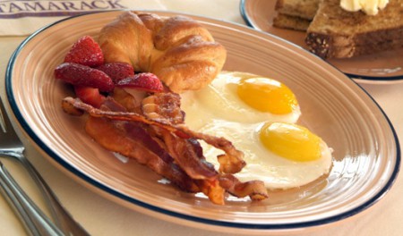 En typiskt frukost i New York.