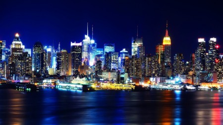 New York kvällstid.